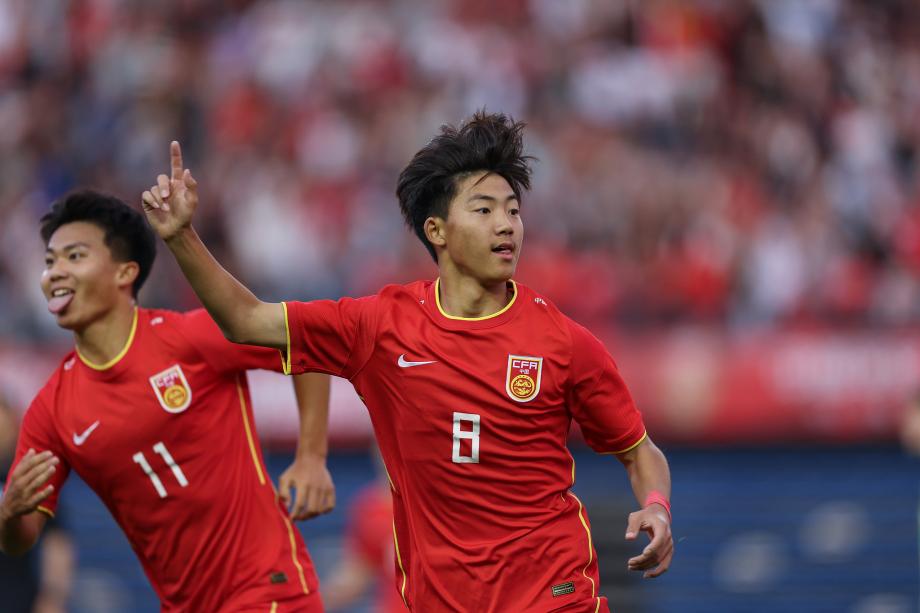 [图]万项破门谢晋传射 国少5-2大胜澳大利亚U16