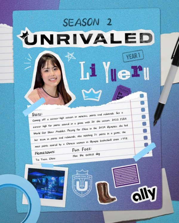 一月份开打！三人篮球赛  职业联赛  Unrivaled官宣李月汝加盟！