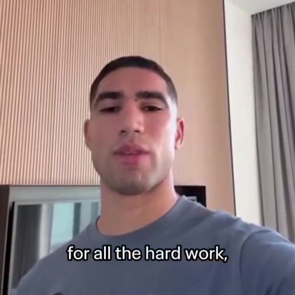 摩洛哥迎来世青赛决赛，阿什拉夫：为你们感到骄傲，决赛加油！